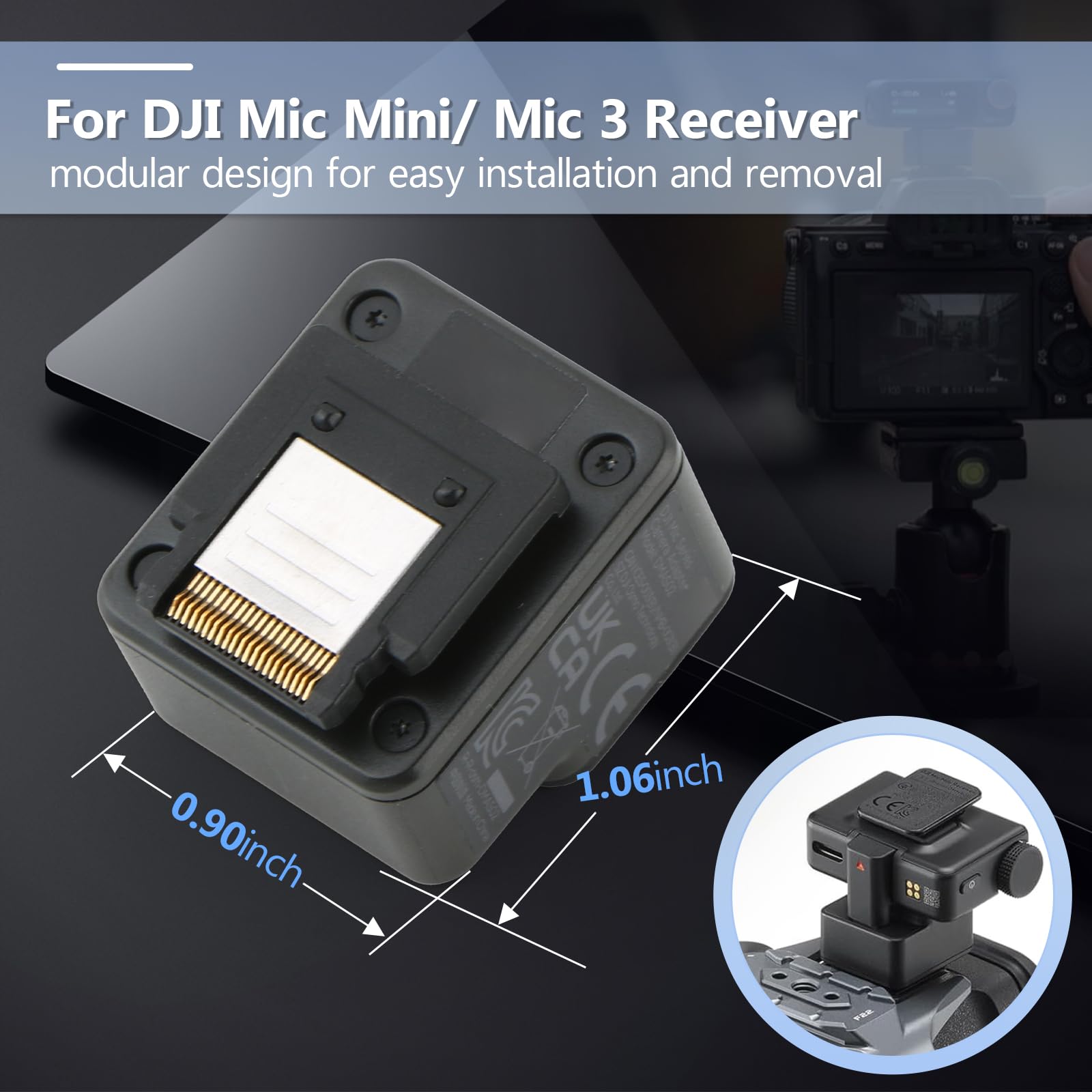 Amazon.com: Camera Adapter for DJI Mic 3 /Mic Mini Connect